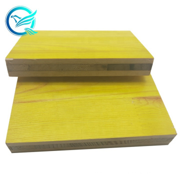 Qinge forte e rígido painel amarelo 18mm 500x2500mm Painéis de cofragem de 3 camadas Contraplacado para sistemas de cofragem